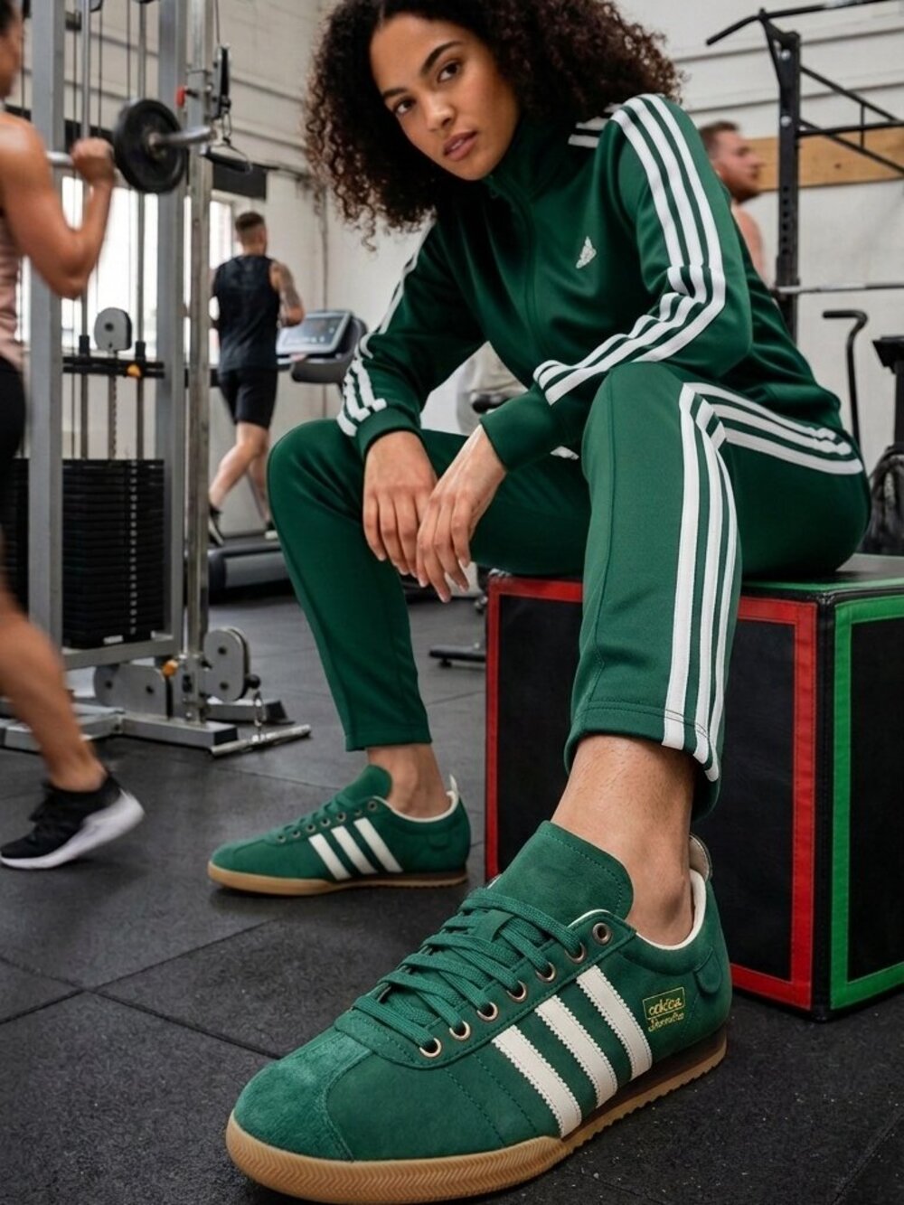 Adidas Samba 62 JI3218 Green Cream White Gum Unisex Sneakers Mens 7.5 Womens 8.5